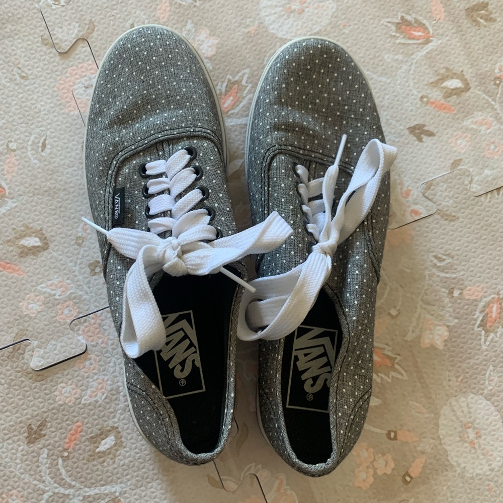Vans Gray Polka Dot Sneakers